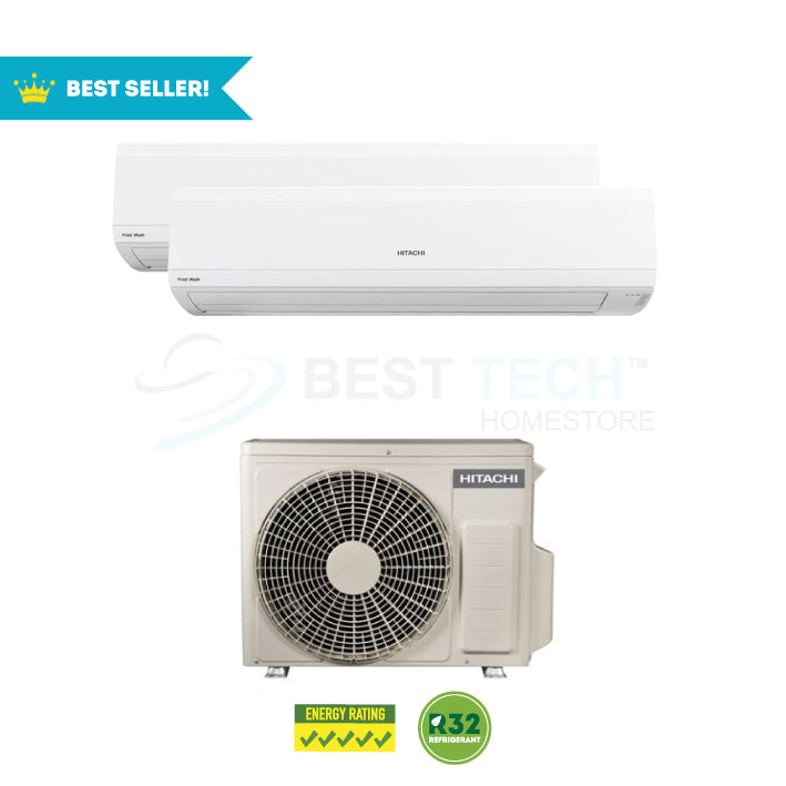 HITACHI System 2 FrostWash® Series - 9K BTU x2 (RAM-Z23C2MS/RAK-ZJ10CMSx2) - Best Tech Online