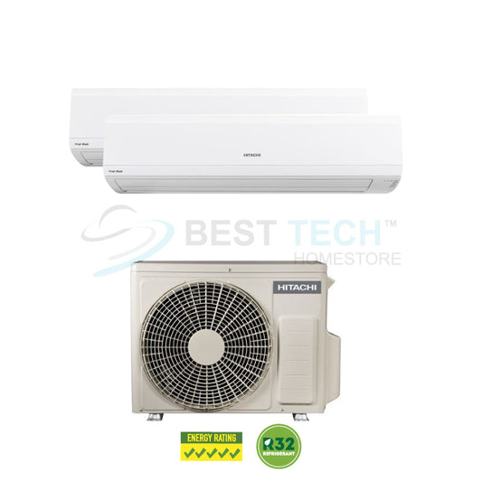 HITACHI System 2 FrostWash® Series - 9K BTU x1, 12K BTU x1 (RAM-Z23C2MS/RAK-ZJ10CMSx1/RAK-ZJ12CMSx1) - Best Tech Online