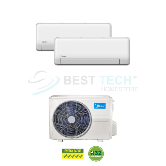 MIDEA System 2 - 9K BTU x2 (MAE-3M25E/MSEID-09x2) - Best Tech Online