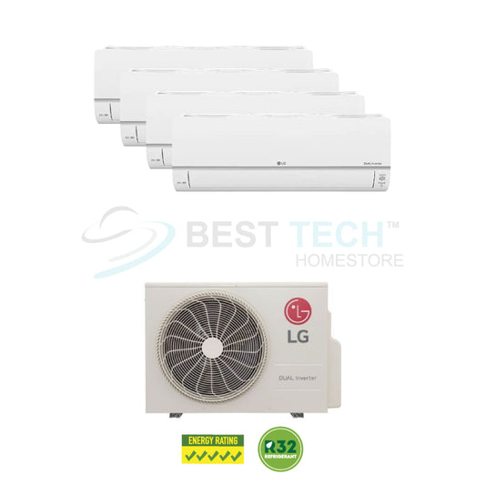 LG ALPHA+ System 4 - 9K BTU x3, 24K BTU x1 (Z4UQ28GFA0/AMNQ09GSJC0x3/AMNQ24GSKC0x1) - Best Tech Online